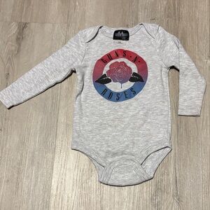 Guns N' Roses Gray Baby Bodysuit